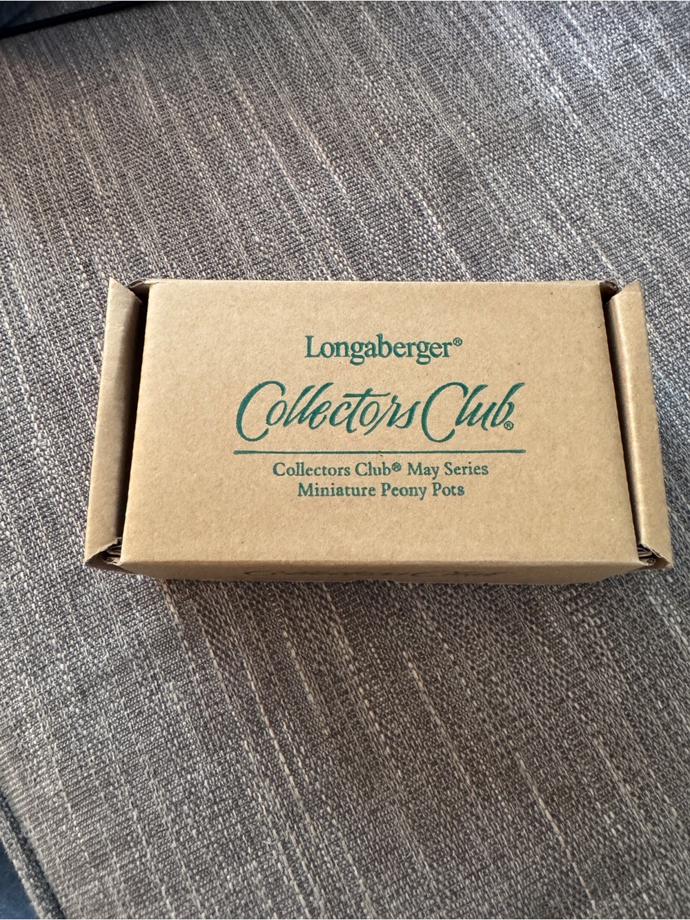 Longaberger Collectors Club May Series Miniature Peony Pots